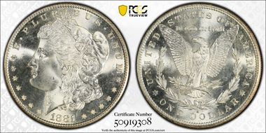 1881-S $1 MS67+
