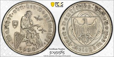 1930-A 3 Mk Vogelweide J-344 MS66