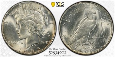 1935 $1 MS66