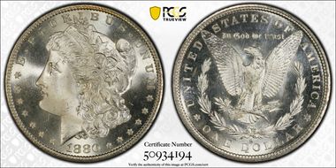 1880-S $1 MS67+