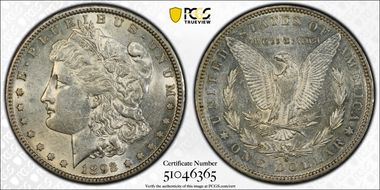 1892-S $1 AU53