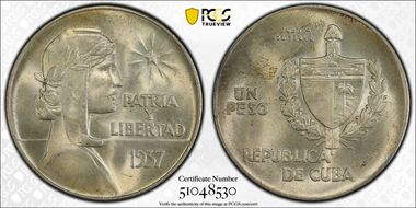 1937 Peso ABC KM-22 MS64