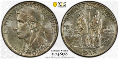 1938-D 50C Boone MS67