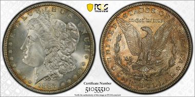 1887 $1 MS66