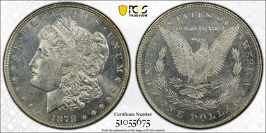 1878 7TF $1 Reverse of 1878 MS64