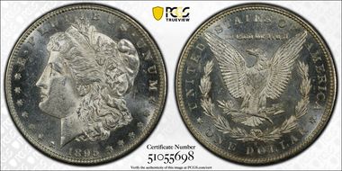 1895-S $1 VAM 4 S/Horizontal S MS62PL