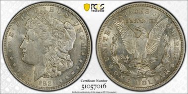 1921-D $1 VAM 9A _RUST AU53