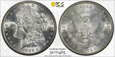 1886 $1 MS67