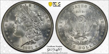 1881 $1 MS66+