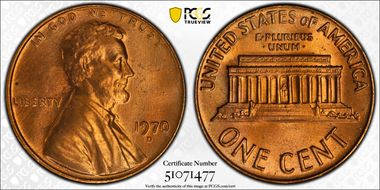 1970-D 1C MS67RD