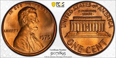 1975 1C MS67+ RD