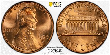 1975-D 1C MS67RD