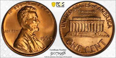 1964 1C MS67RD
