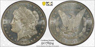 1880/9-S $1 MS65PL