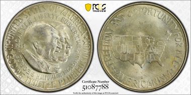 1953-D 50C Washington-Carver MS66+ 