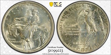 1925 50C Stone Mountain MS67