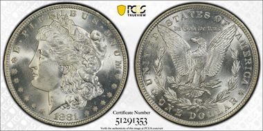 1881-O $1 MS65