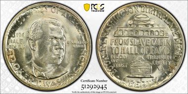 1948-D 50C Booker T. Washington MS67