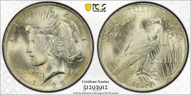 1922 $1 MS66