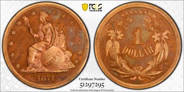 1871 $1 J-1135 PR65RD