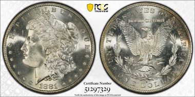 1881-S $1 MS67