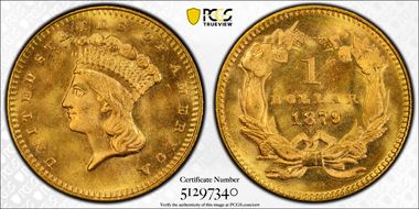 1879 G$1 MS66+ 