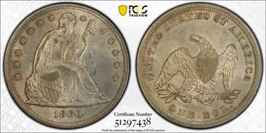 1860 $1 MS62