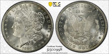 1890-CC $1 MS65+ 