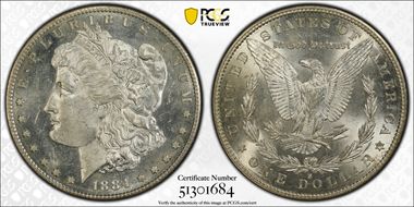 1884-S $1 MS61