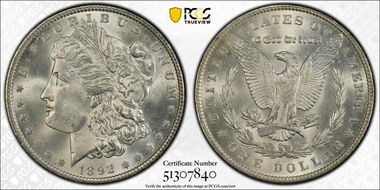 1892 $1 MS65