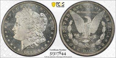 1898 $1 MS67PL