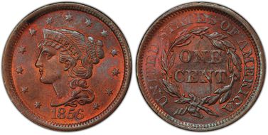 1856 1C N-2 MS64RB