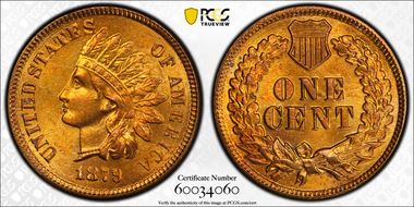 1879 1C MS65RD