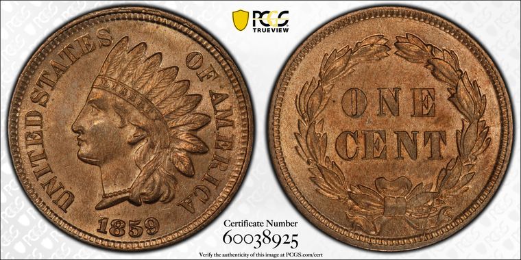 Cert 60038925 - Coin Image