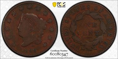 1829 1C Medium Letters VG10BN