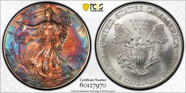 1996 $1 Silver Eagle MS65