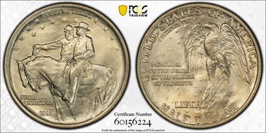 1925 50C Stone Mountain MS65
