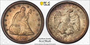 1875-S/S 20C MPD, FS-302 MS63