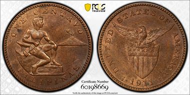 1911-S 1C KM-163 MS63RB