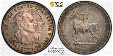 1900 $1 Lafayette AU55