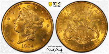 1904 $20 MS63
