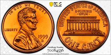 1999-D 1C MS68RD