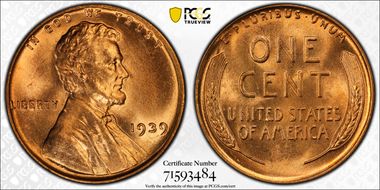 1939 1C MS67RD