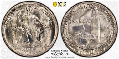 1936-D 50C San Diego MS65