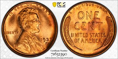1937-D 1C MS67RD