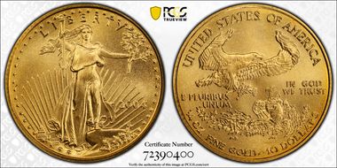 2004 $10 Gold Eagle MS70