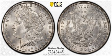 1887 $1 MS66