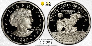 1999-P SBA$1 PR70DCAM