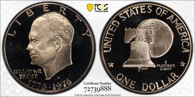 1976-S $1 Clad Type 2 PR69DCAM