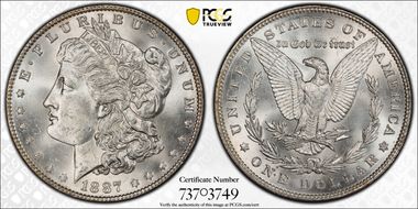 1887/6 $1 MS64